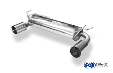 Endschalldämpfer quer Ausgang Durchmesser 70mm rechts/links - 1x114 Typ 10 rechts/links passend für: Nissan 350Z
